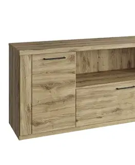 KONDELA Dorsi 2D1S/180 tv stolík dub navarra