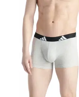 Boxerky adidas Active Flex, 3 ks, biele, sivé, čierne
