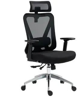 Otočné kreslo Ergobit Lux čierna