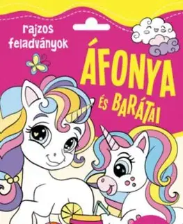 Áfonya és barátai - Rajzos feladványok, több mint 100 matricával