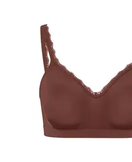 Bezšvová mäkká podprsenka, hnedá