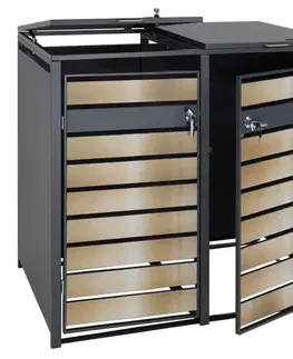 Dvojitý prístrešok na smetiaku J81