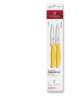 Victorinox - Sada kuchynských nožov na zeleninu SWISS CLASSIC 10 cm 2 ks žltá 6.7798.2C1