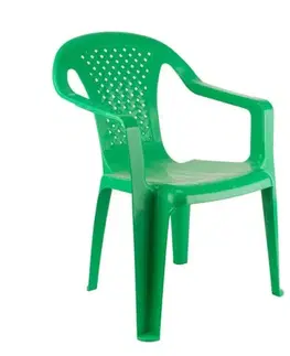 Kinekus Stolička plastová BABY, zelená, 52x38x38cm