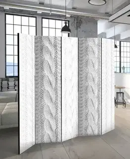 Paraván White Knit Dekorhome