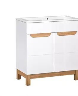 Kúpeľňová skrinka pod umývadlo Bafi 2D 80 cm