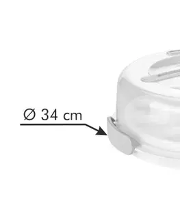 Tescoma podnos na muffiny s nízkym poklopom DELÍCIA ø 34 cm