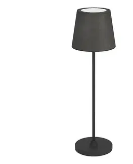 Eglo 75938 - LED stmievateľná nabíjateľná stolná lampa LEONERO LED/3,8W/5V 2000 mAh čierna 75938