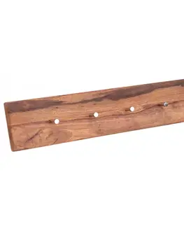 Vešiak Tina s 5 háčikmi 80x15x2,2 indický masív palisander