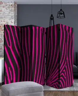 Paraván Zebra pattern (violet) Dekorhome