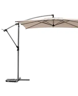 DEOKORK Slnečník výkyvný SULLA 2,5 x 2,5 m (rôzne farby) cappuccino