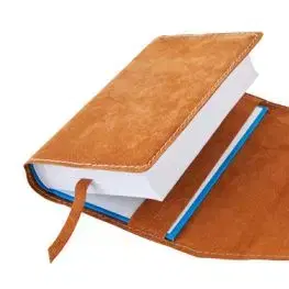 Variabilný obal so záložkou medový semiš