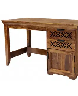 Písací stôl Mira 130x76x70 indický masív palisander