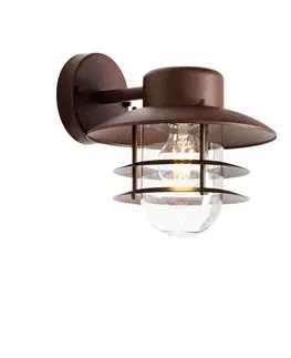 Priemyselná nástenná lampa hrdzavohnedá IP44 - Shell