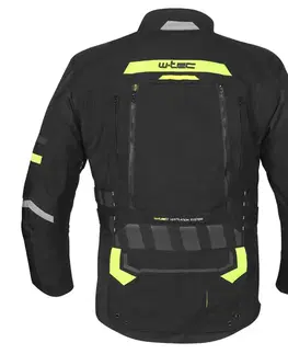 W-TEC Aircross bunda čierna-fluo žltá - 3XL