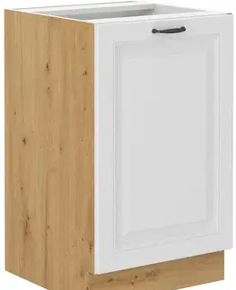 STELLA 60 dolná skrinka, biela/dub Artisan