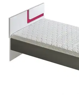 TITO single posteľ 90, ružová