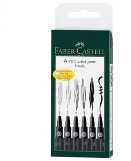 Umelecké Popisovače Faber-Castell Pitt Artist Pen Col. 199 6 ks