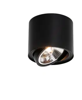 Inteligentný stropný reflektor čierny nastaviteľný vrátane Wifi GU10 111mm - Rondoo Up