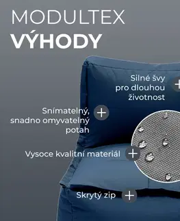 DEOKORK Záhradný textilný stredový diel MODULTEX (tmavo modrá) bez náplne
