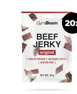 GymBeam Sušené mäso Beef Jerky originál