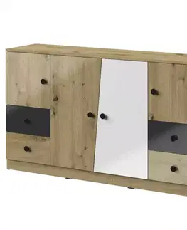 Komoda Nero 06 160 – Čierna Lesk