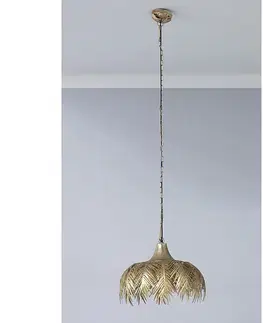 Dekoria Závesná lampa Botanica Gold, ⌀46 cm