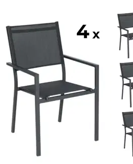 Elvisia Záhradné stoličky DITTE | 4 kusy