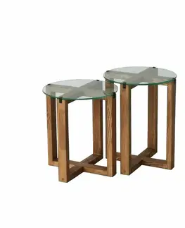Súprava odkladacích stolíkov Amalfi Walnut, 2 ks