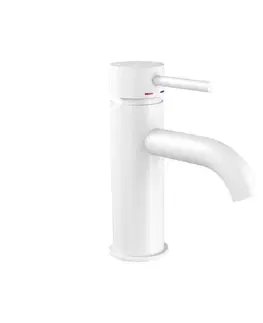BATH DELUXE Umývadlová batéria DRAGOR 15,6 cm matná biela 28-005-01-01-04
