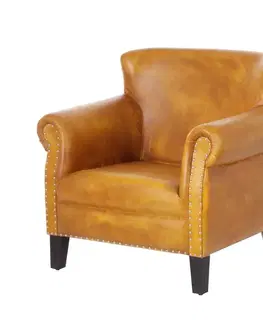 Dekoria Kreslo Afar 91x81x89 camel, 91 x 81 x 89 cm