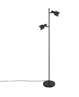 Moderná stojaca lampa čierna 2-svetlo - Stijn