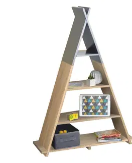 Detský regál BARNIE v tvare pyramídy Tempo Kondela