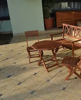 DEOKORK Záhradná DĚTSKÁ stolička pevná BRIGHTON 1 ks
