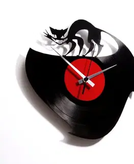 Nástenné hodiny Discoclock 003 Curiosity killed the cat 30cm