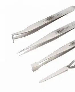EXTOL PREMIUM Pinzeta sada 4 kusy antikor