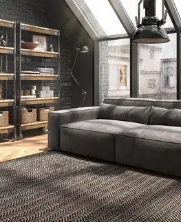 DELIFE Veľká pohovka Sirpio 230x95 cm mikrovlákno khaki-hnedá