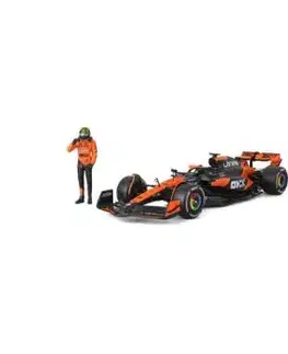 Bburago Formula 1 McLaren MCL39 č. 4 Lando Norris s figúrkou jazdca – mierka 1:24