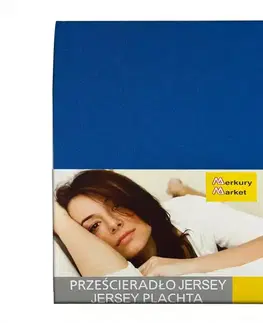 Prestieradlo jersey s gumičkou 200x220 námornícka modrá 29
