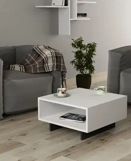 Konferenčný stolík Hola - White, Anthracite