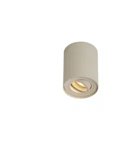 Moderné prisadené bodové svietidlo béžové GU10 50mm otočné a naklápacie - Rondoo Up
