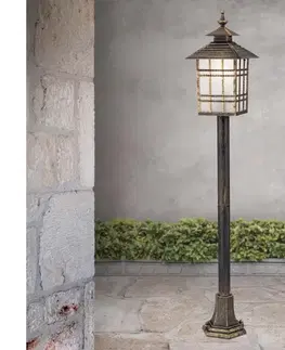 Orion AL 11-1117/1 - Vonkajšia lampa KIKO 1xE27/11W/230V IP44 bronz/patina AL 11-1117/1 Patina