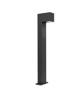 Priemyselná vonkajšia stojaca lampa tmavosivá 65 cm IP44 - Baleno