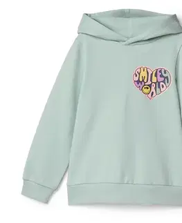 Detská mikina s kapucňou SMILEYWORLD® s počesanou vnútornou stranou