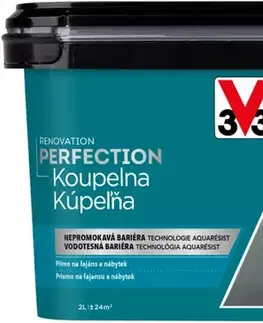 V33 Farba Renovacia kúpeľňa a keramická dlažba svetlosivá 2 l