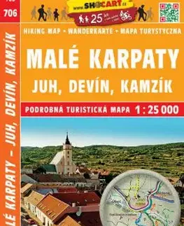 Malé Karpaty - Juh, Devín, Kamzík - TM č. 706, 1: 25 000