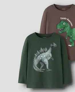Detské tričká s dlhým rukávom NAME IT, 2 ks