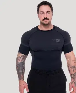 GymBeam Bezšvové tričko OG1 Black/Grey  S