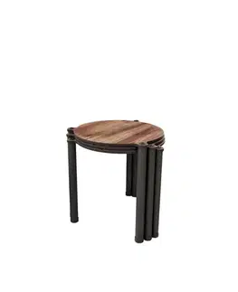 Sada odkladacích stolíkov (3 kusy) Lavia 3 - Walnut