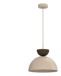  Luster na lanku NEVIS 1xE27/15W/230V pr. 29 cm béžový 9706A